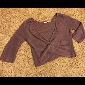 Soft Surroundings Cross front sweater